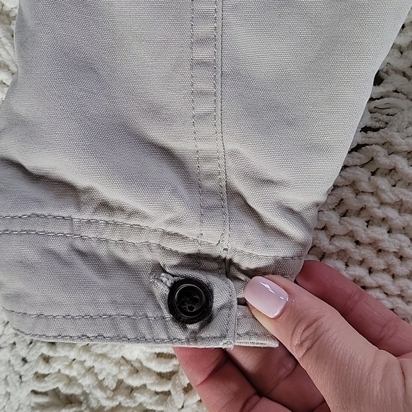 GAP Baby Gap Utility Jacket Insulated Light Khaki Zip Up Button Closure Cotton - Picture 7 of 11